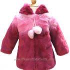 Image of Widgeon Dip Dye Faux Fur Hooded Jacket (Sizes 24M-4T)